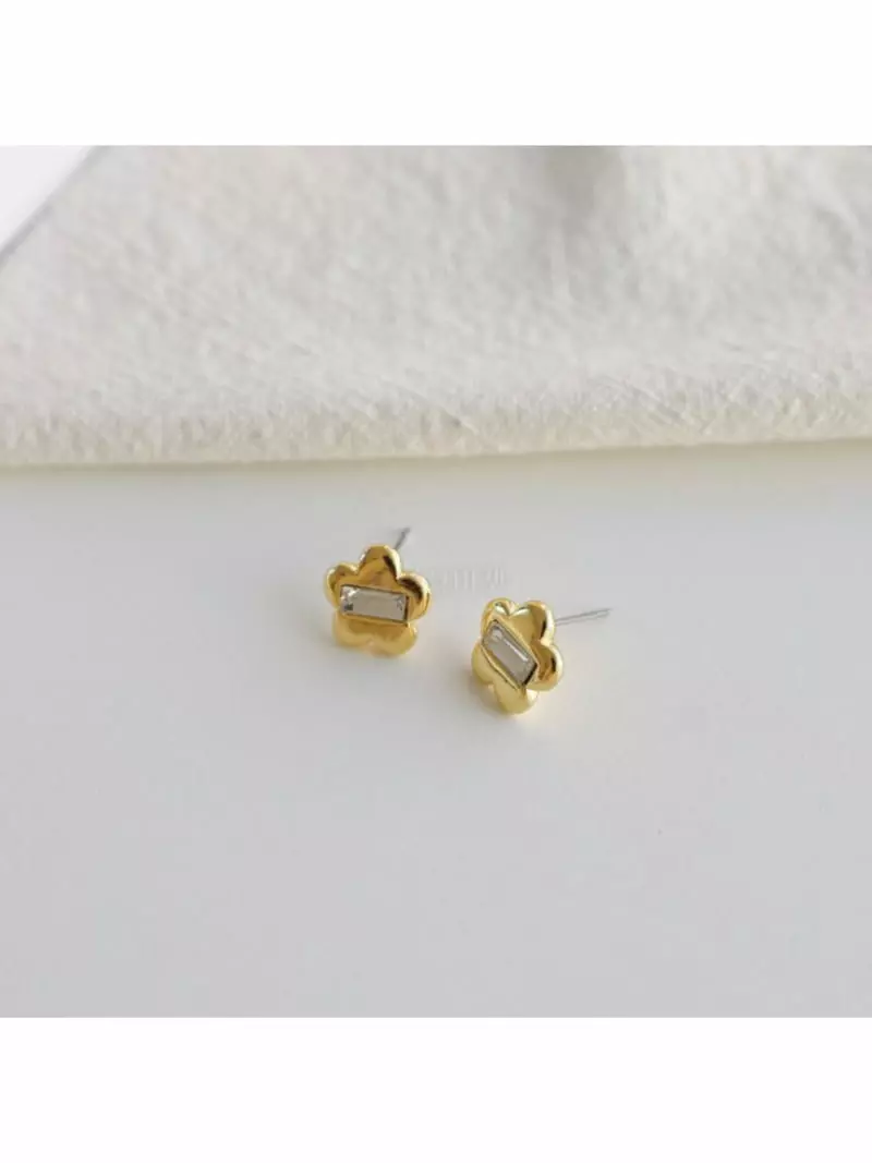 Noii - Korean Women Fashion - #womensfashion - E1498 Flower Earring - 2