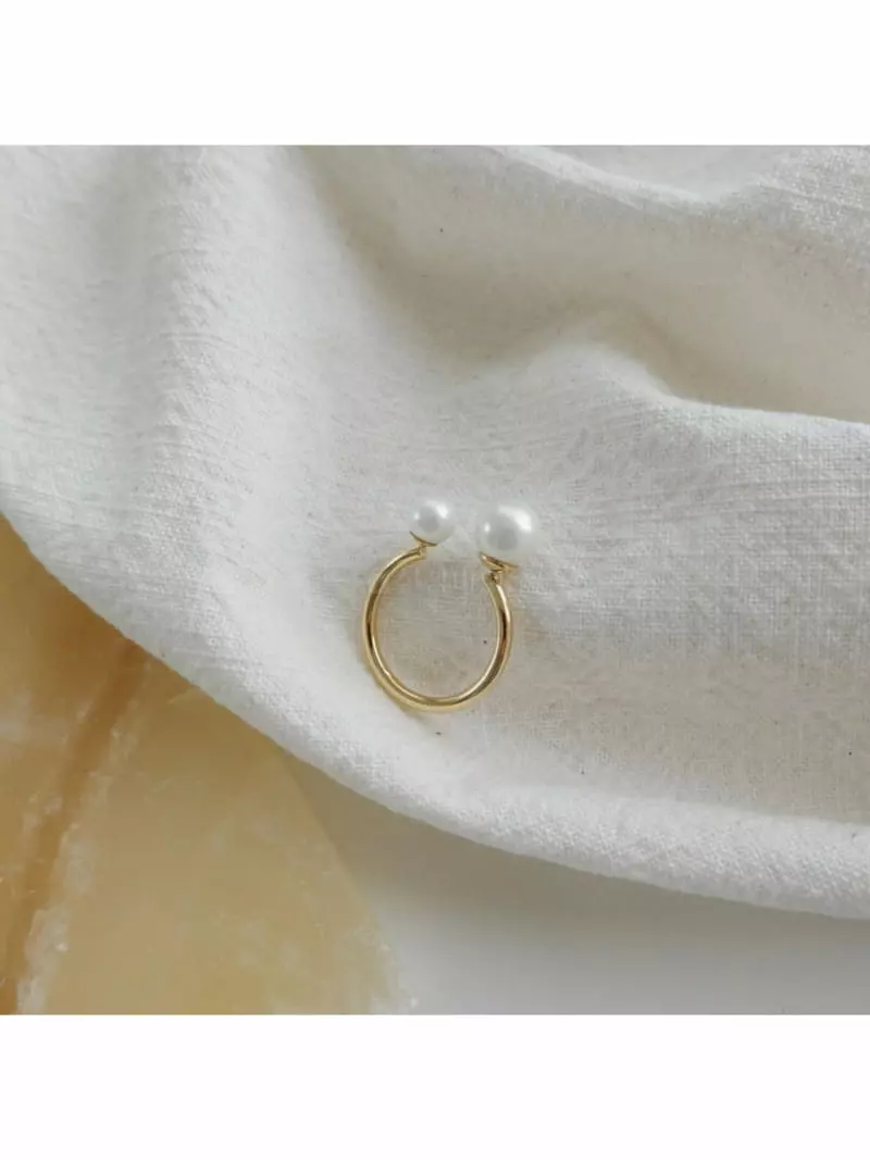 Noii - Korean Women Fashion - #womensfashion - R1196 Super Pearl Ring - 2
