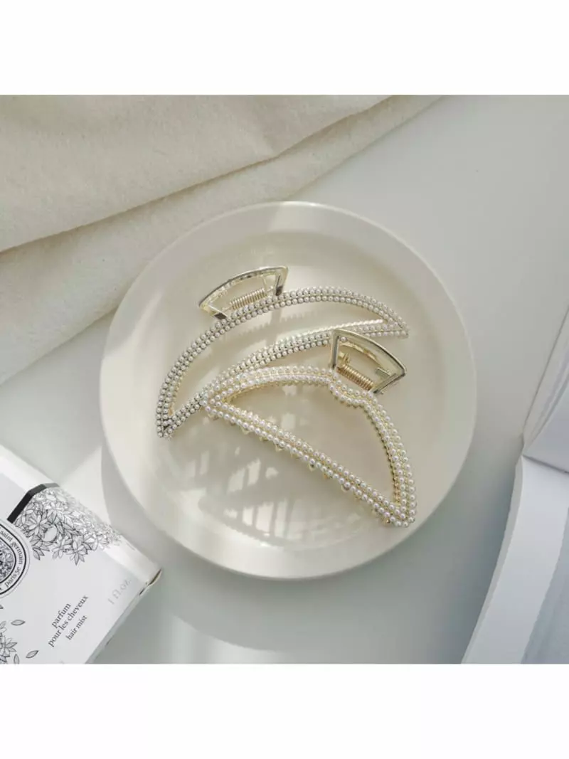Noii - Korean Women Fashion - #womensfashion - H1422 Steel Pearl Hair Pin - 2
