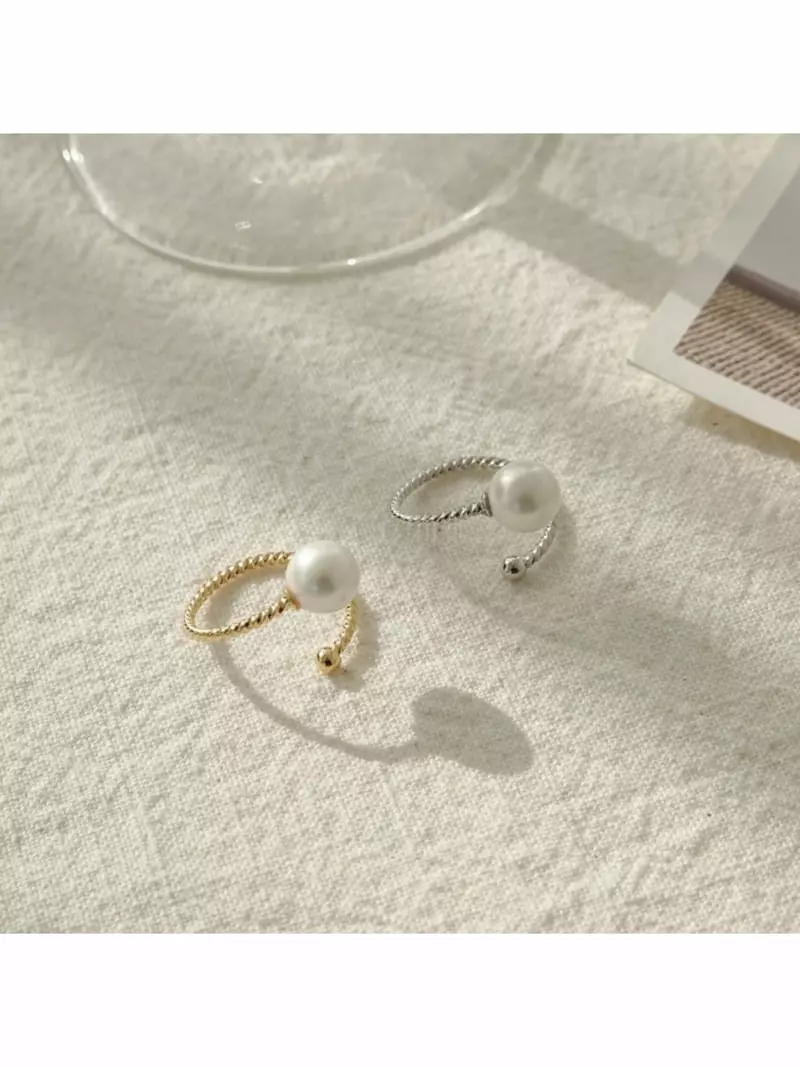 Noii - Korean Women Fashion - #womensfashion - R1196 Super Pearl Ring - 2