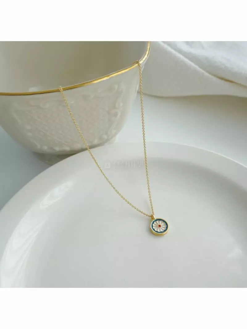 Noii - Korean Women Fashion - #momslook - N1208 Daisy Neckless - 4