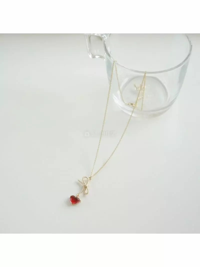 Noii - Korean Women Fashion - #womensfashion - N1195 Heart Neckless - 3