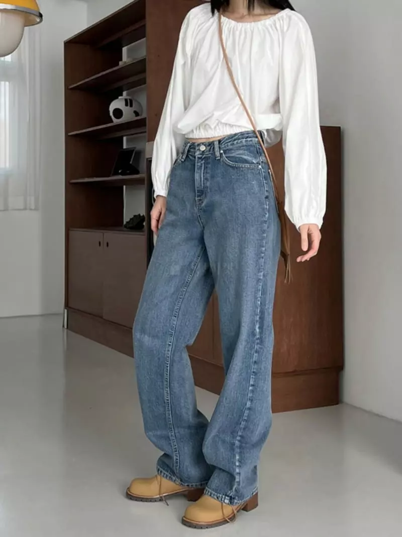 Normal - Korean Women Fashion - #momslook - Post Jeans - 3