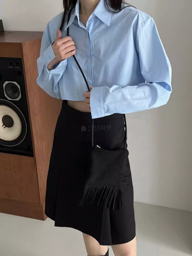 Normal - Korean Women Fashion - #momslook - Reni Crop Shirt
