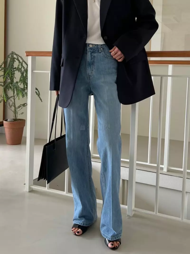 Normal - Korean Women Fashion - #momslook - Corn Bootcut Jeans - 2