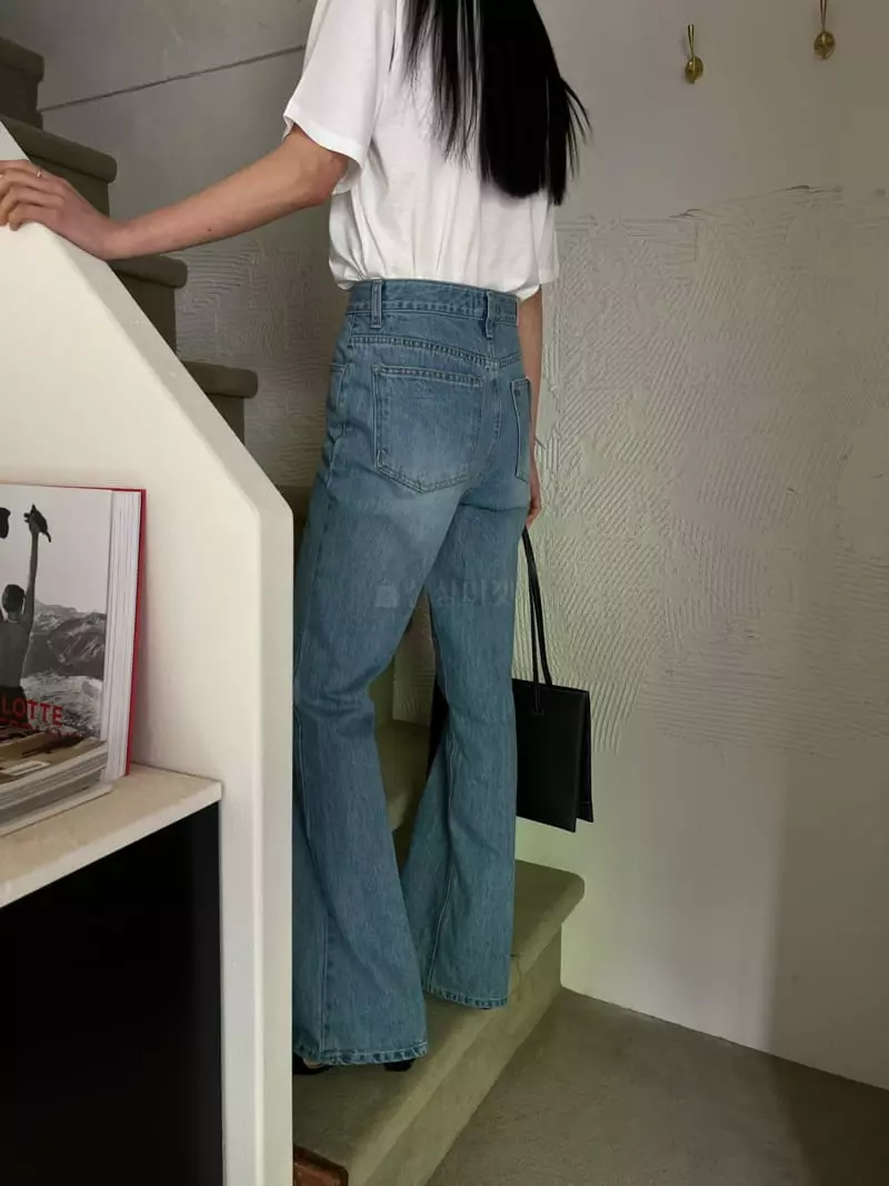 Normal - Korean Women Fashion - #womensfashion - Corn Bootcut Jeans - 4