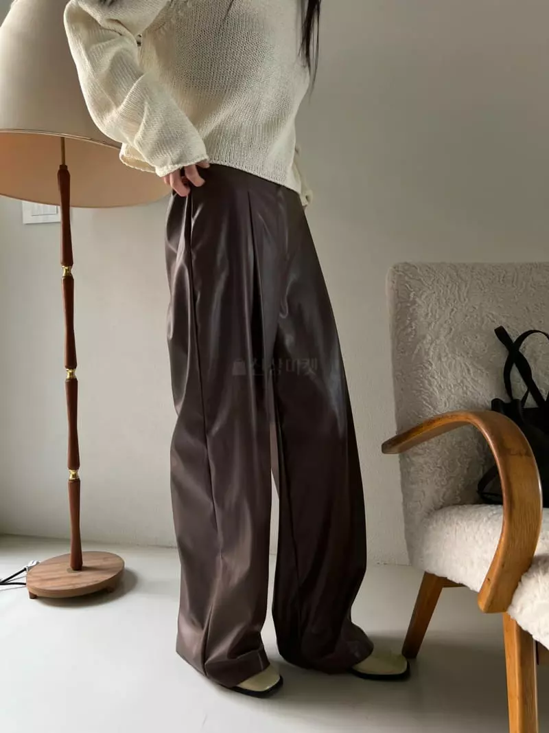 Normal - Korean Women Fashion - #momslook - Leather Pants