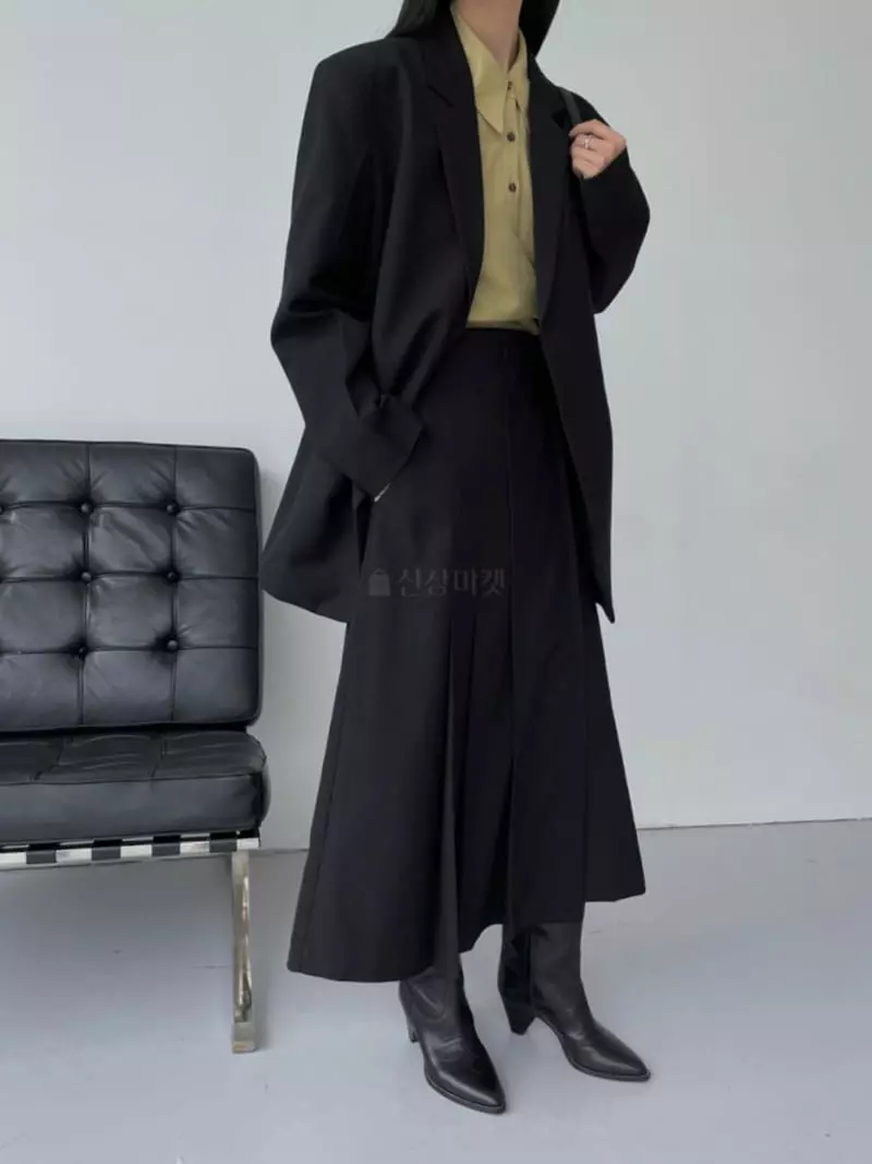 Normal - Korean Women Fashion - #momslook - Wool Wrinkle Skirt - 4