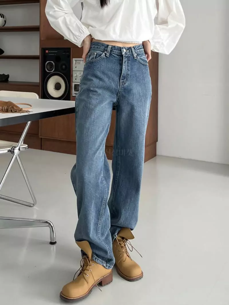 Normal - Korean Women Fashion - #womensfashion - Post Jeans - 2