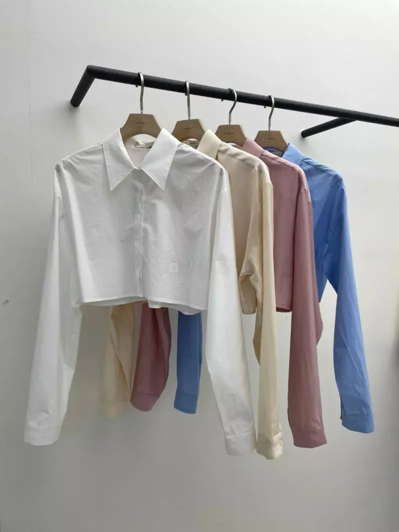 Normal - Korean Women Fashion - #momslook - Reni Crop Shirt - 4
