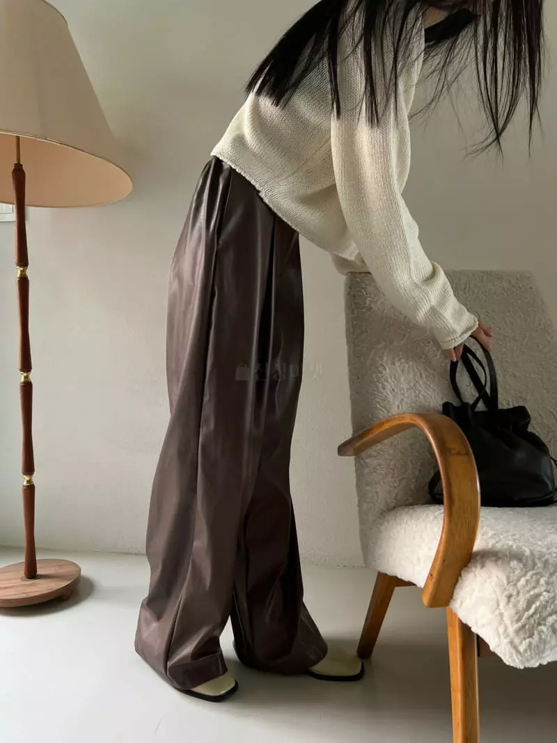 Normal - Korean Women Fashion - #womensfashion - Leather Pants - 2
