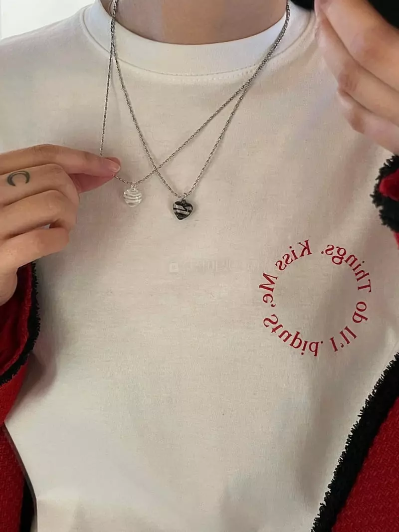 Nyunyu-Seoul - Korean Women Fashion - #womensfashion - Heart Necklace - 4