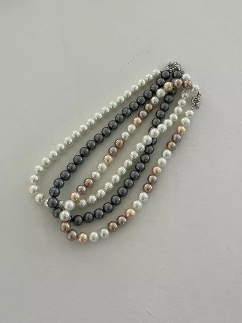 Nyunyu-Seoul - Korean Women Fashion - #womensfashion - Super Pearl Ball Necklace (10mm) - 4