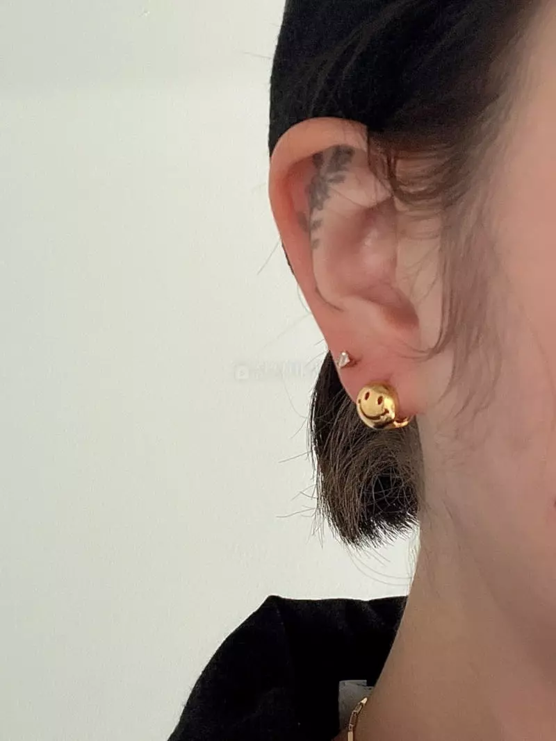 Nyunyu-Seoul - Korean Women Fashion - #momslook - Smile Ball Earring - 2