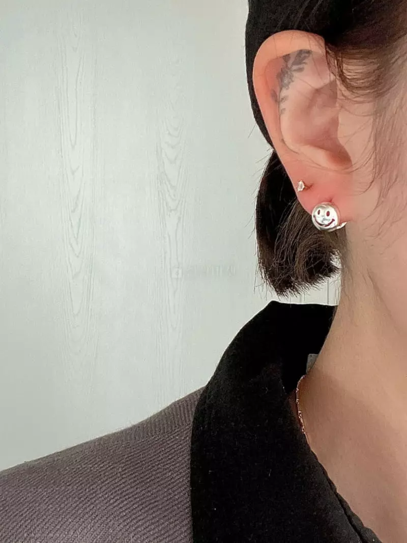 Nyunyu-Seoul - Korean Women Fashion - #momslook - Smile Ball Earring - 3