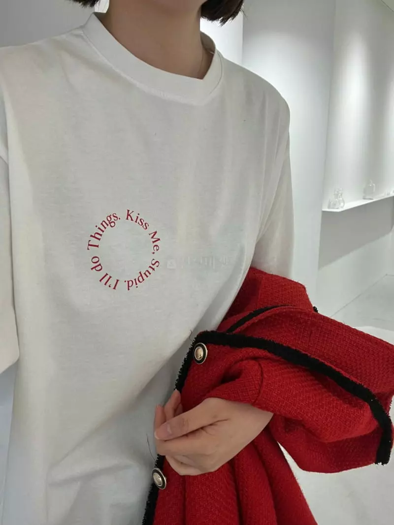 Nyunyu-Seoul - Korean Women Fashion - #restrostyle - Ring Tee - 2