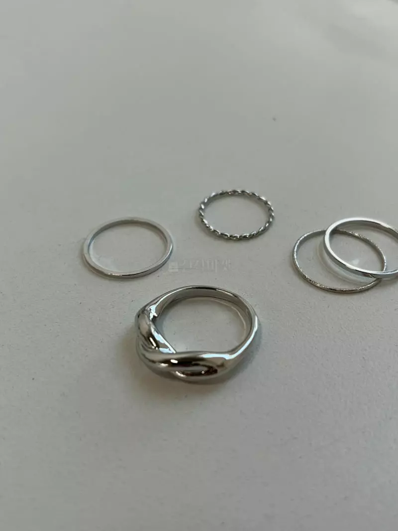 Nyunyu-Seoul - Korean Women Fashion - #vintageinspired - Chaiyu Ring Set - 3