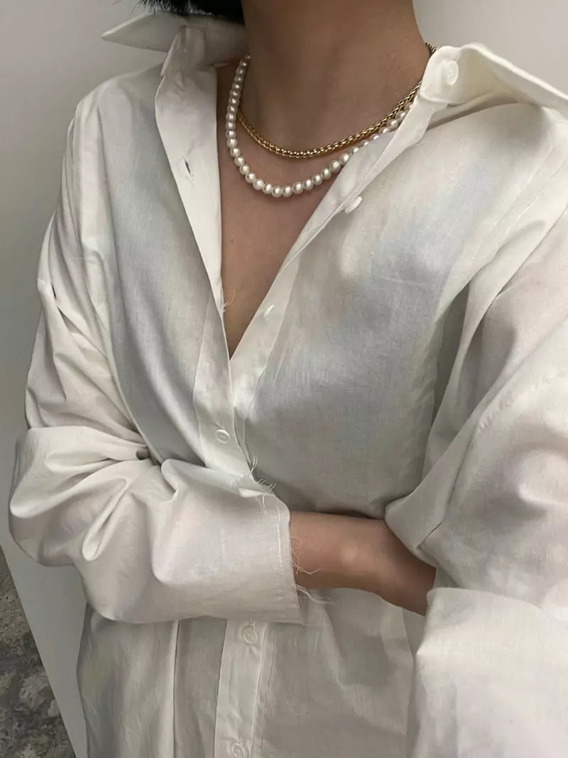 Nyunyu-Seoul - Korean Women Fashion - #vintageinspired - Pearl Layered Necklace - 4