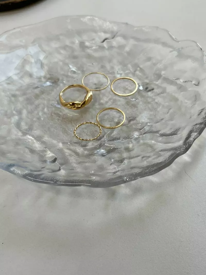 Nyunyu-Seoul - Korean Women Fashion - #vintageinspired - Chaiyu Ring Set - 4