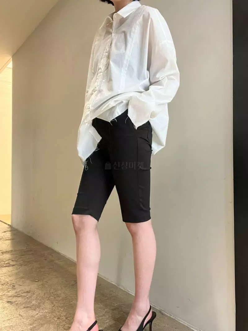 Nyunyu-Seoul - Korean Women Fashion - #vintagekidsstyle - Pintuck Half Pants - 2
