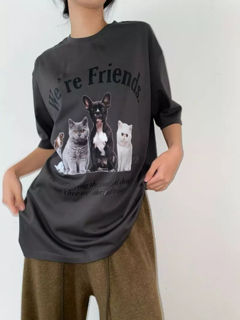 Nyunyu-Seoul - Korean Women Fashion - #womensfashion - Four Seasons Tee - 3