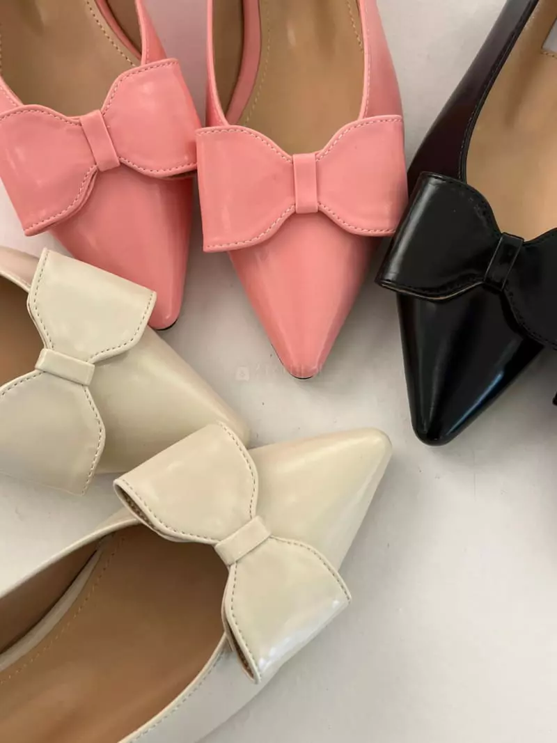 Nyunyu-Seoul - Korean Women Fashion - #womensfashion - Big Ribbon Flats Shoes - 3