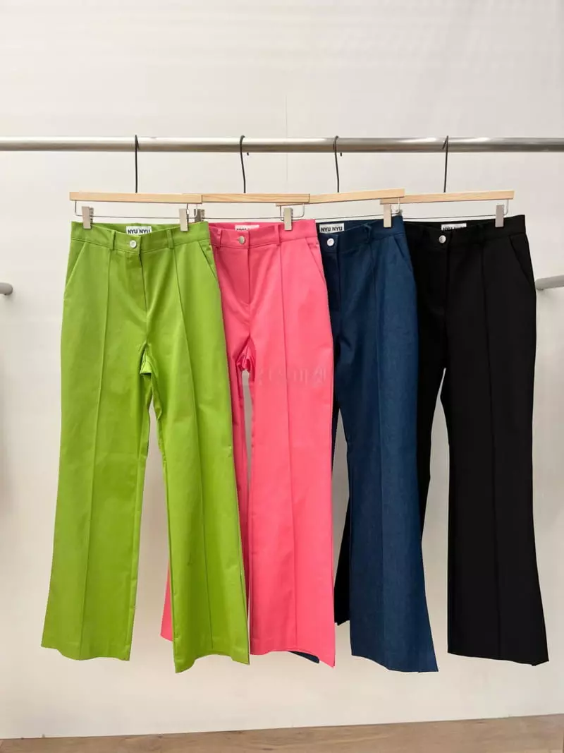 Nyunyu-Seoul - Korean Women Fashion - #momslook - Bootcut Slit Pants - 4