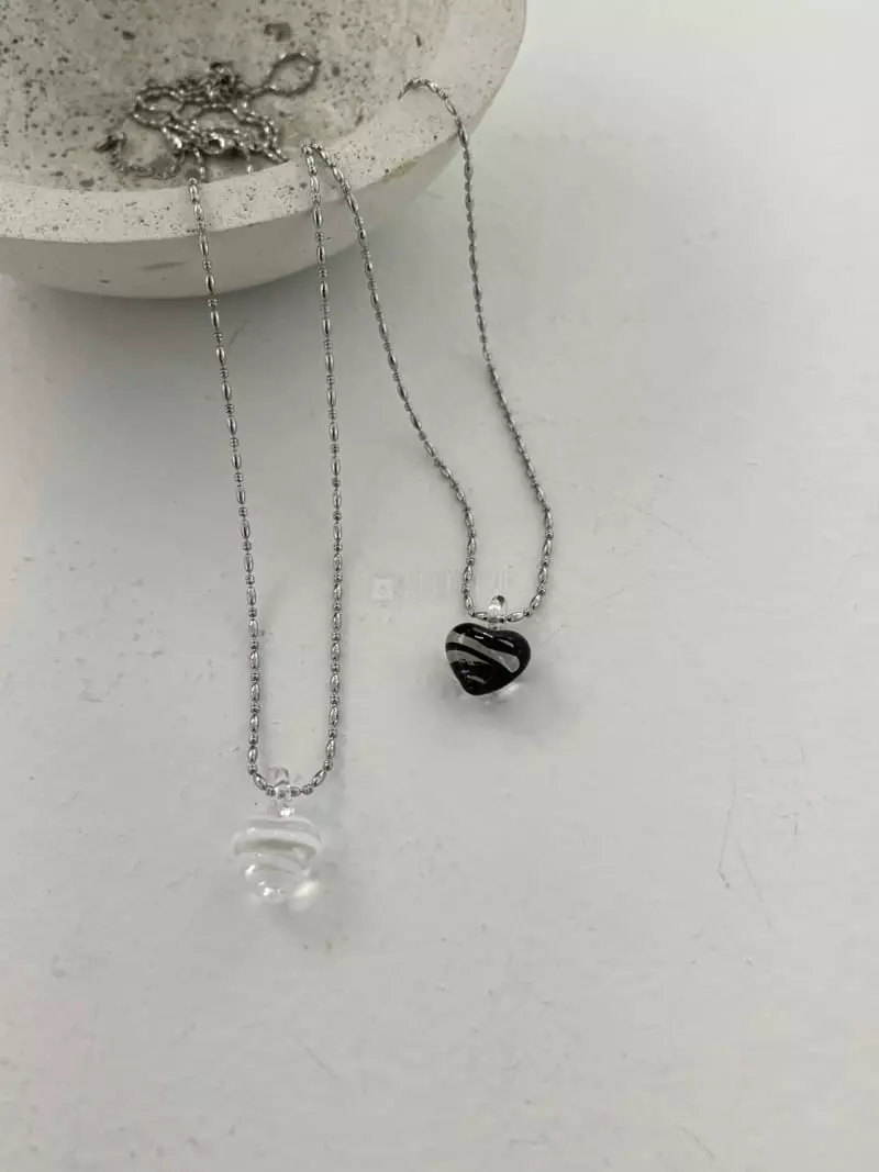 Nyunyu-Seoul - Korean Women Fashion - #womensfashion - Heart Necklace