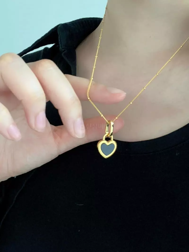Nyunyu-Seoul - Korean Women Fashion - #womensfashion - Silver Heart Necklace - 2