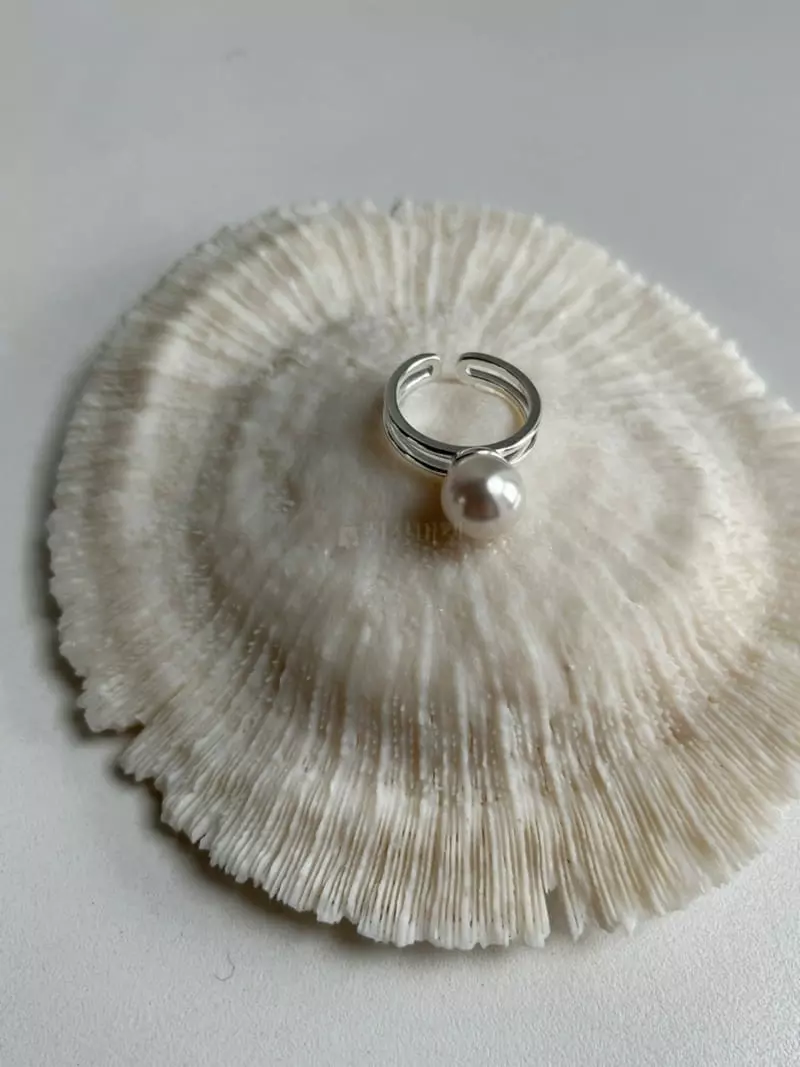 Nyunyu-Seoul - Korean Women Fashion - #womensfashion - Charming Pearl Ring