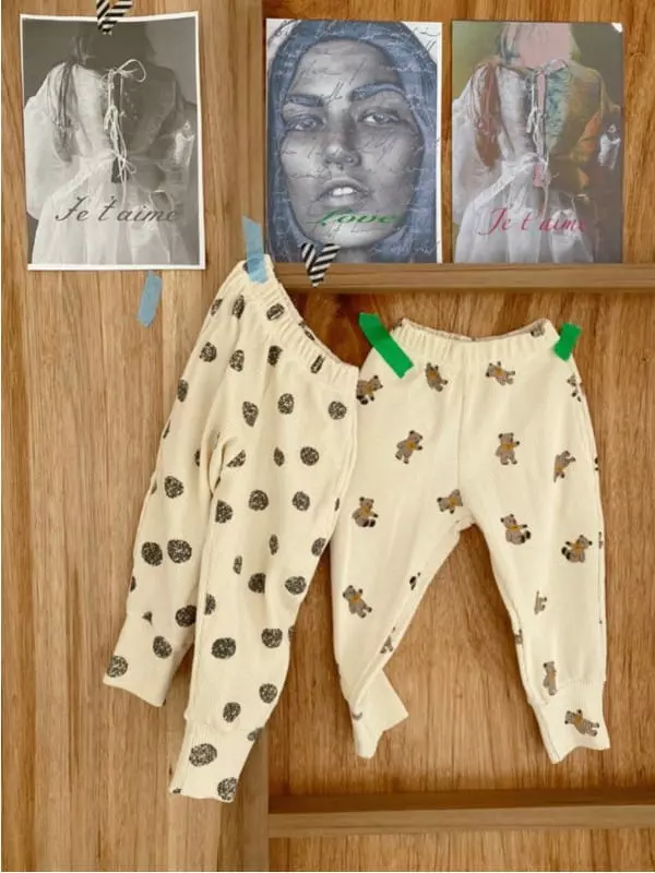 OJODEPAPA - Korean Children Fashion Brand - #designkidswear - Bear Dot Pants