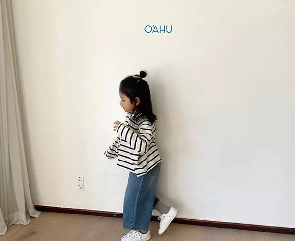 O'ahu - Korean Children Fashion - #kidsshorts - Baw Wide Jeans - 2