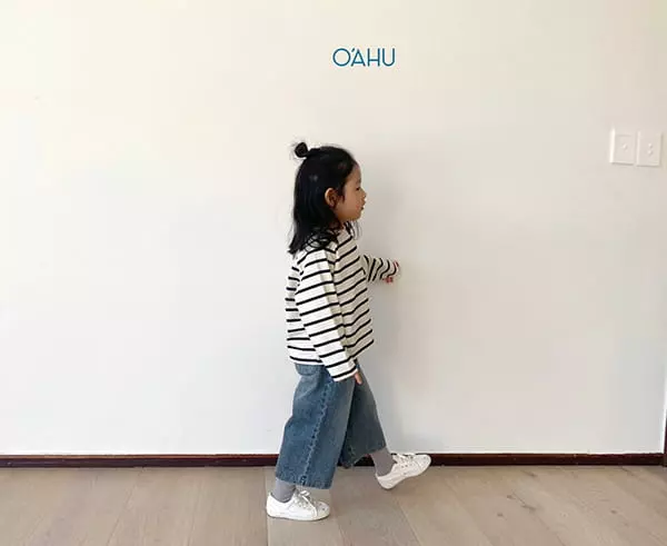 O'ahu - Korean Children Fashion - #kidsstore - Baw Wide Jeans - 4