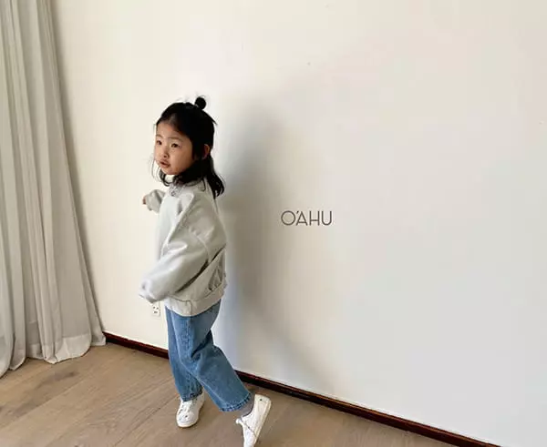 O'ahu - Korean Children Fashion - #prettylittlegirls - Us Stripes Jeans - 10