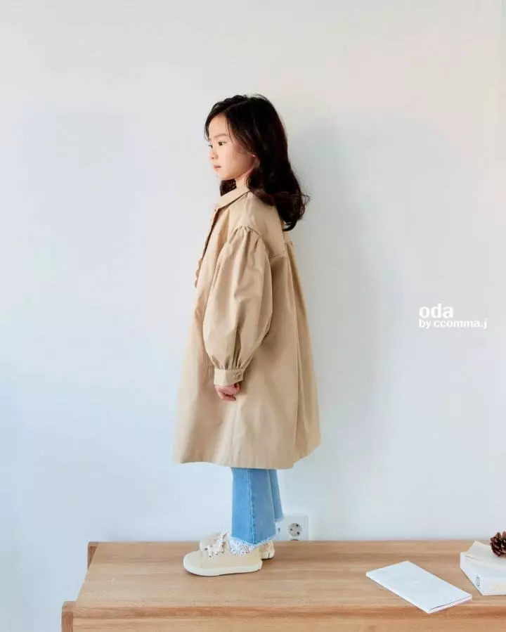 Oda - Korean Children Fashion - #Kfashion4kids - Scre Puff Sleeve Coat - 3