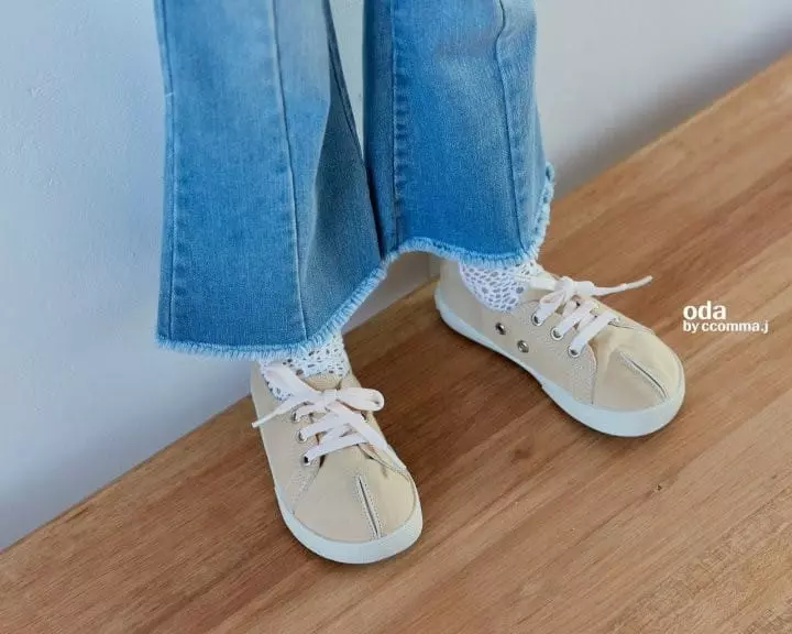 Oda - Korean Children Fashion - #Kfashion4kids - Marker Slit Bootscut Pants