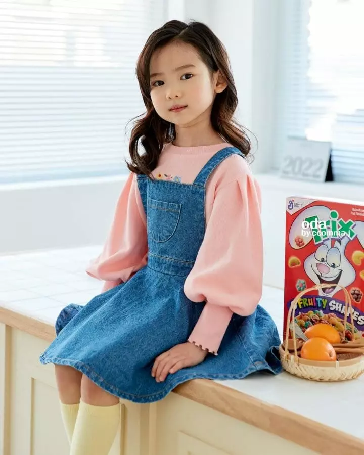 Oda - Korean Children Fashion - #childofig - Allais Puff Sleeve Tee - 5