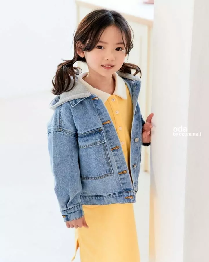 Oda - Korean Children Fashion - #stylishchildhood - Oz Big Pocket Denim Jacket - 4