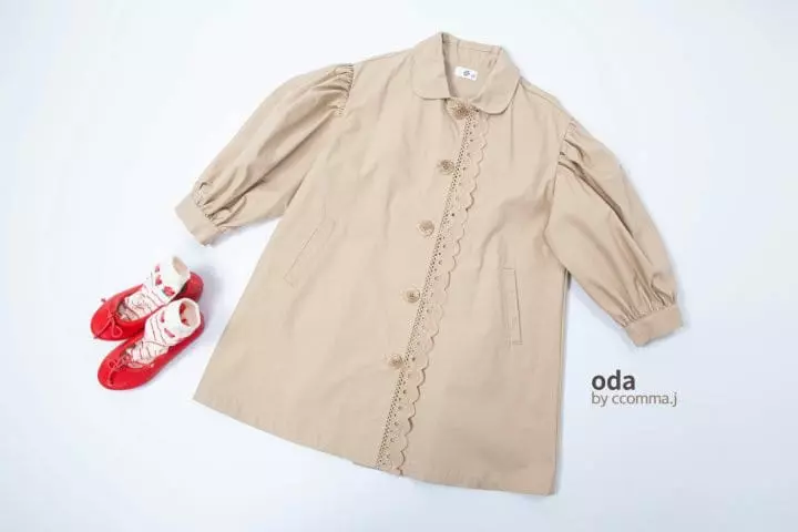 Oda - Korean Children Fashion - #childrensboutique - Scre Puff Sleeve Coat - 10