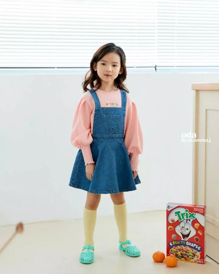 Oda - Korean Children Fashion - #childrensboutique - Allais Puff Sleeve Tee - 6
