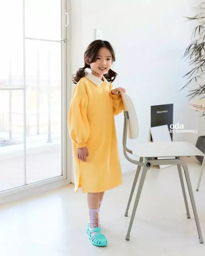 Oda - Korean Children Fashion - #designkidswear - Lael Terry Collar One-piece - 7