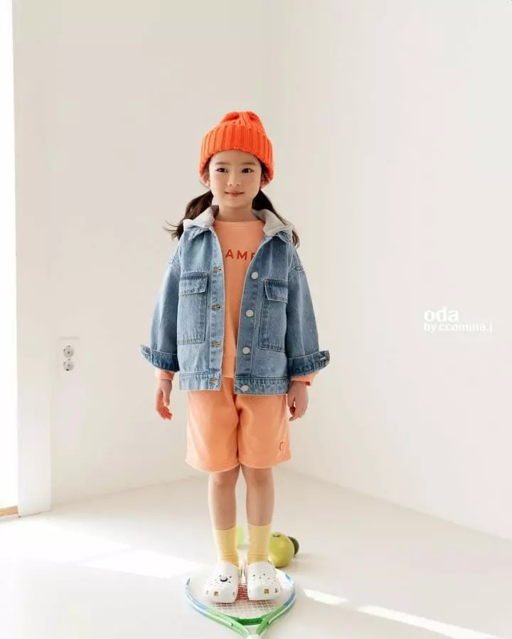 Oda - Korean Children Fashion - #designkidswear - Oz Big Pocket Denim Jacket - 6