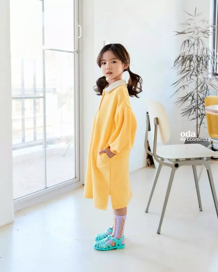 Oda - Korean Children Fashion - #discoveringself - Lael Terry Collar One-piece - 8