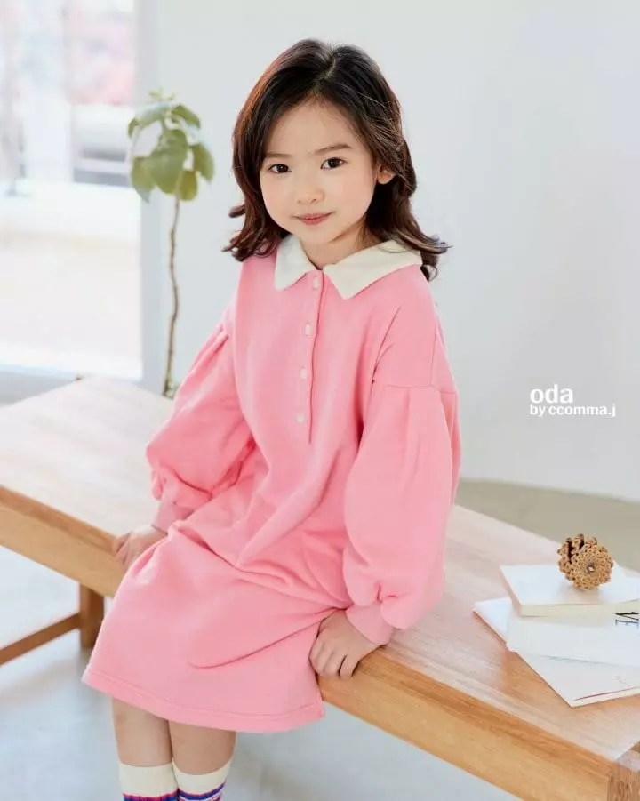 Oda - Korean Children Fashion - #kidsshorts - Lael Terry Collar One-piece - 10