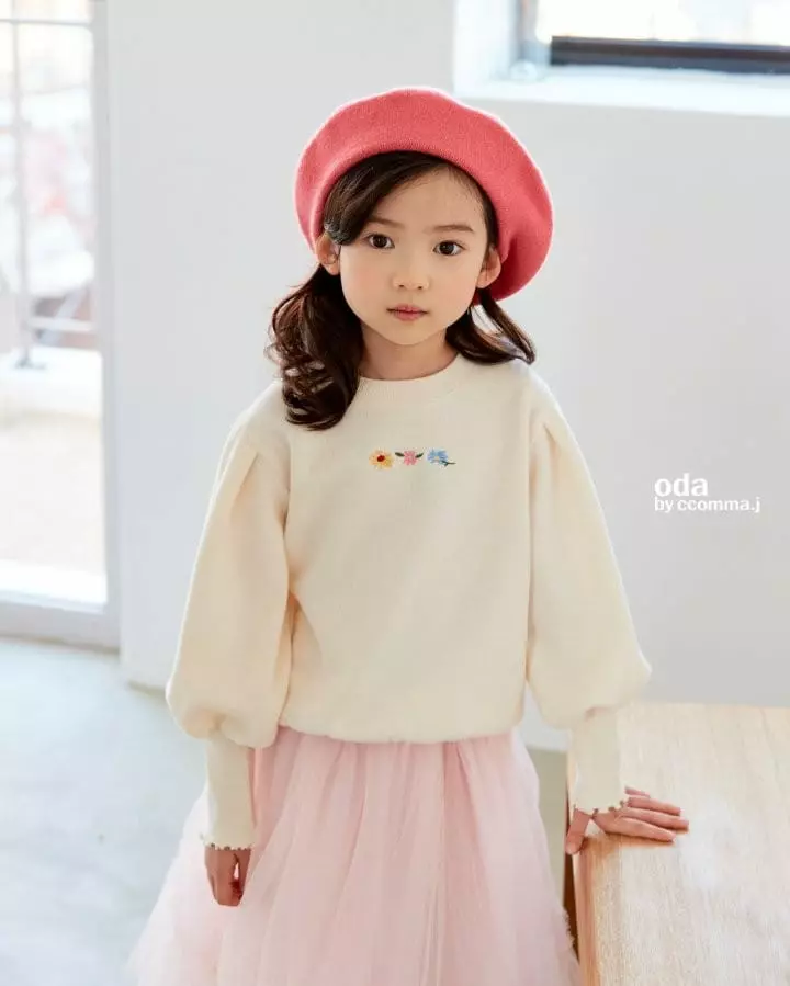 Oda - Korean Children Fashion - #kidsshorts - Allais Puff Sleeve Tee - 10