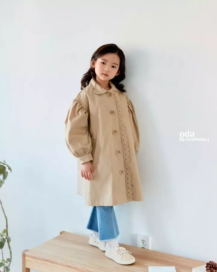 Oda - Korean Children Fashion - #kidsstore - Scre Puff Sleeve Coat