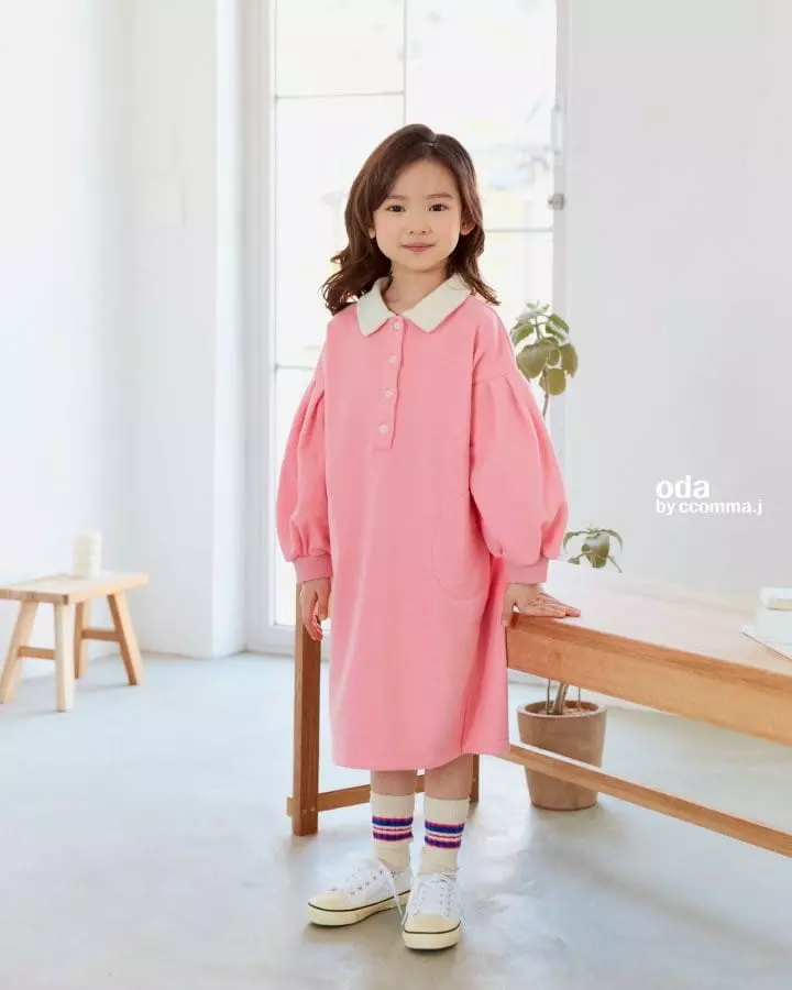 Oda - Korean Children Fashion - #kidsstore - Lael Terry Collar One-piece - 11