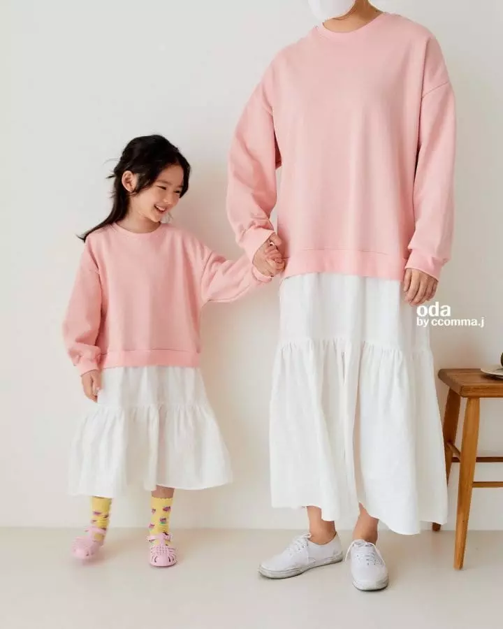 Oda - Korean Children Fashion - #kidzfashiontrend - Macaroon Lyered One-piece with Mom - 7