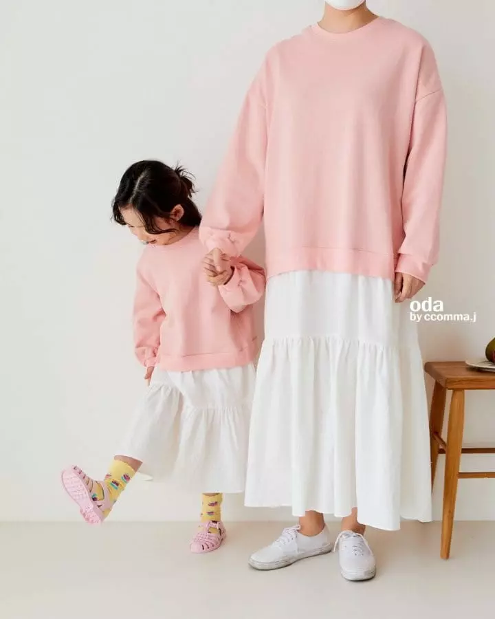 Oda - Korean Children Fashion - #littlefashionista - Macaroon Lyered One-piece with Mom - 9