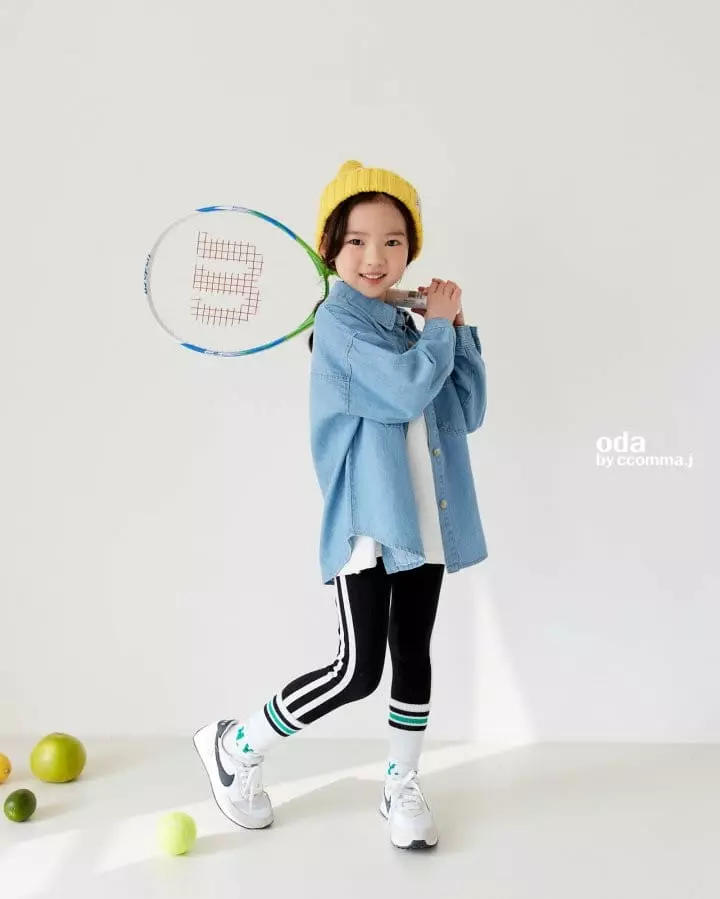 Oda - Korean Children Fashion - #magicofchildhood - Two Stripes Leggings - 5